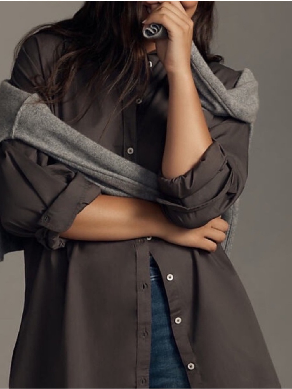 Anthropologie The Bennet Buttondown Shirt by Maeve - Picture 1 of 10